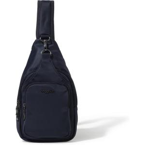 image:imageBaggallini Womens Central Park Sling 12x7 Crossbody Bag WConvertible Adjustable Shoulder StrapFrench Navy