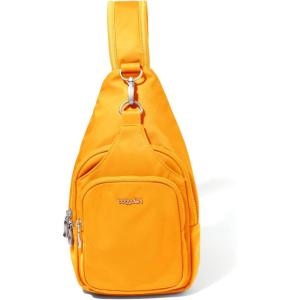 image:imageBaggallini Womens Central Park Sling 12x7 Crossbody Bag WConvertible Adjustable Shoulder StrapMarigold
