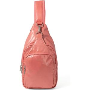 image:imageBaggallini Womens Central Park Sling 12x7 Crossbody Bag WConvertible Adjustable Shoulder StrapTerracotta Gloss Ripstop