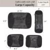 image:imageBaggallini Compression Cube 4piece set  Lightweight Compression Packing Cubes for TravelBlack
