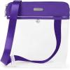 image:imageBaggallini womens Legacy Stadium Bags Clear Pocket Crossbody Royal Purple One Size US