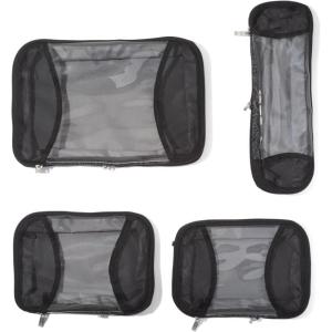 image:imageBaggallini Compression Cube 4piece set  Lightweight Compression Packing Cubes for TravelMidnight Blossom Print