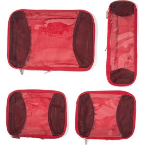 image:imageBaggallini Compression Cube 4piece set  Lightweight Compression Packing Cubes for TravelScarlet
