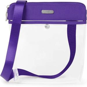 image:imageBaggallini womens Legacy Stadium Bags Clear Pocket Crossbody Royal Purple One Size US
