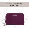 image:imageBaggallini Deluxe Card Case  Lightweight 55x33 RFID Protected Womens Wallet Card HolderMulberry