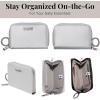 image:imageBaggallini Deluxe Card Case  Lightweight 55x33 RFID Protected Womens Wallet Card HolderSilver Metallic