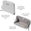 image:imageBaggallini Deluxe Card Case  Lightweight 55x33 RFID Protected Womens Wallet Card HolderSilver Metallic