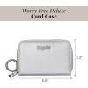 image:imageBaggallini Deluxe Card Case  Lightweight 55x33 RFID Protected Womens Wallet Card HolderSilver Metallic