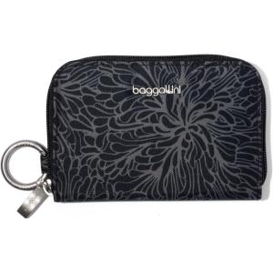 image:imageBaggallini Deluxe Card Case  Lightweight 55x33 RFID Protected Womens Wallet Card HolderMidnight Blossom Print