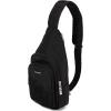 image:imageBaggallini Modern Sling Bag wEMF Blocking Pouch  Lightweight 12x7 Crossbody Sling Backpack wRFID ProtectionBlack