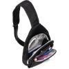 image:imageBaggallini Modern Sling Bag wEMF Blocking Pouch  Lightweight 12x7 Crossbody Sling Backpack wRFID ProtectionBlack