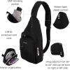image:imageBaggallini Modern Sling Bag wEMF Blocking Pouch  Lightweight 12x7 Crossbody Sling Backpack wRFID ProtectionBlack