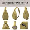 image:imageBaggallini womens Baggallini Central Park Sling  12x7 Sling Crossbody Bag With Convertible Adjustable Shoulder StrapSage Twill