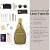 image:imageBaggallini womens Baggallini Central Park Sling  12x7 Sling Crossbody Bag With Convertible Adjustable Shoulder StrapSage Twill