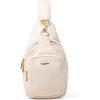 image:imageBaggallini womens Baggallini Central Park Sling  12x7 Sling Crossbody Bag With Convertible Adjustable Shoulder StrapCoconut Twill