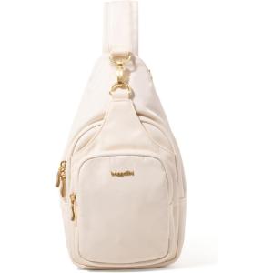 image:imageBaggallini womens Baggallini Central Park Sling  12x7 Sling Crossbody Bag With Convertible Adjustable Shoulder StrapCoconut Twill