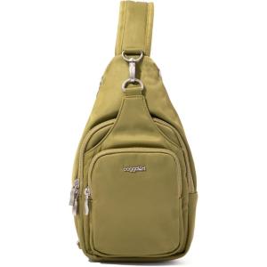 image:imageBaggallini womens Baggallini Central Park Sling  12x7 Sling Crossbody Bag With Convertible Adjustable Shoulder StrapSage Twill