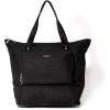image:imageBaggallini Carryall Expandable Lightweight Travel Tote 22 Packable Folding Compact Nylon Washable Weekender wLuggage SleeveBlack Cheetah Emboss