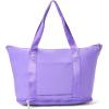 image:imageBaggallini Carryall Expandable Lightweight Travel Tote 22 Packable Folding Compact Nylon Washable Weekender wLuggage SleeveLavender Surf