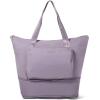 image:imageBaggallini Carryall Expandable Lightweight Travel Tote 22 Packable Folding Compact Nylon Washable Weekender wLuggage SleeveLilac