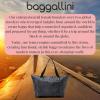 image:imageBaggallini Carryall Expandable Lightweight Travel Tote 22 Packable Folding Compact Nylon Washable Weekender wLuggage SleeveMidnight Blossom