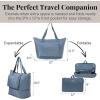 image:imageBaggallini Carryall Expandable Lightweight Travel Tote 22 Packable Folding Compact Nylon Washable Weekender wLuggage SleeveMist