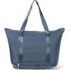 image:imageBaggallini Carryall Expandable Lightweight Travel Tote 22 Packable Folding Compact Nylon Washable Weekender wLuggage SleeveMist