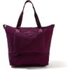 image:imageBaggallini Carryall Expandable Lightweight Travel Tote 22 Packable Folding Compact Nylon Washable Weekender wLuggage SleeveMulberry