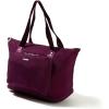 image:imageBaggallini Carryall Expandable Lightweight Travel Tote 22 Packable Folding Compact Nylon Washable Weekender wLuggage SleeveMulberry