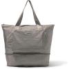 image:imageBaggallini Carryall Expandable Lightweight Travel Tote 22 Packable Folding Compact Nylon Washable Weekender wLuggage SleeveSterling Shimmer