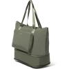 image:imageBaggallini Carryall Expandable Lightweight Travel Tote 22 Packable Folding Compact Nylon Washable Weekender wLuggage SleeveThyme