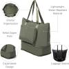 image:imageBaggallini Carryall Expandable Lightweight Travel Tote 22 Packable Folding Compact Nylon Washable Weekender wLuggage SleeveThyme