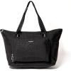 image:imageBaggallini Carryall Expandable Lightweight Travel Tote 22 Packable Folding Compact Nylon Washable Weekender wLuggage SleeveBlack Cheetah Emboss