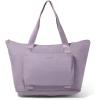image:imageBaggallini Carryall Expandable Lightweight Travel Tote 22 Packable Folding Compact Nylon Washable Weekender wLuggage SleeveLilac