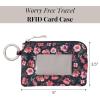 image:imageRFID Card Case  Lightweight 5x35 Wallet with KeyringAutumn Peony