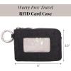 image:imageRFID Card Case  Lightweight 5x35 Wallet with KeyringBlack