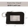 image:imageRFID Card Case  Lightweight 5x35 Wallet with KeyringBlack Cheetah Emboss