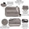 image:imageBaggallini womens Modern Double Zip CrossbodySterling Shimmer