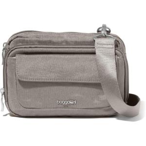 image:imageBaggallini womens Modern Double Zip CrossbodySterling Shimmer