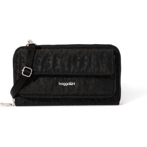 image:imageBaggallini womens Rfid Phone Wallet CrossbodyBlack Cheetah Emboss