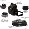 image:imageBaggallini Calais Crossbody Bags for Women 10x7 Lightweight WaterResistant Travel Purse RFID amp Interior OrganizationBlack  Gold Hardware