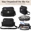 image:imageBaggallini Calais Crossbody Bags for Women 10x7 Lightweight WaterResistant Travel Purse RFID amp Interior OrganizationBlack Cheetah Emboss