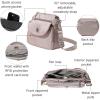 image:imageBaggallini Calais Crossbody Bags for Women 10x7 Lightweight WaterResistant Travel Purse RFID amp Interior OrganizationBlush Shimmer