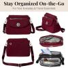 image:imageBaggallini Calais Crossbody Bags for Women 10x7 Lightweight WaterResistant Travel Purse RFID amp Interior OrganizationDark Cherry