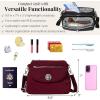 image:imageBaggallini Calais Crossbody Bags for Women 10x7 Lightweight WaterResistant Travel Purse RFID amp Interior OrganizationDark Cherry
