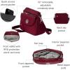 image:imageBaggallini Calais Crossbody Bags for Women 10x7 Lightweight WaterResistant Travel Purse RFID amp Interior OrganizationDark Cherry