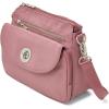 image:imageBaggallini Calais Crossbody Bags for Women 10x7 Lightweight WaterResistant Travel Purse RFID amp Interior OrganizationDusty Mauve