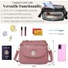 image:imageBaggallini Calais Crossbody Bags for Women 10x7 Lightweight WaterResistant Travel Purse RFID amp Interior OrganizationDusty Mauve