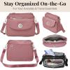 image:imageBaggallini Calais Crossbody Bags for Women 10x7 Lightweight WaterResistant Travel Purse RFID amp Interior OrganizationDusty Mauve
