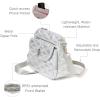 image:imageBaggallini Calais Crossbody Bags for Women 10x7 Lightweight WaterResistant Travel Purse RFID amp Interior OrganizationSilver Metallic Quilt